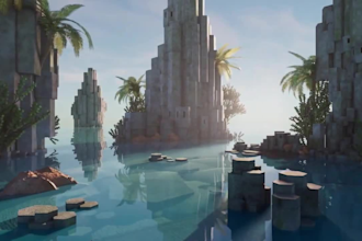 design low or high poly 3d game environment or assets in blender, unreal engine