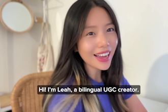 create ugc videos in korean or english