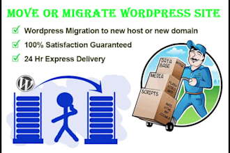 migrate website, move wordpress website migrate to new host