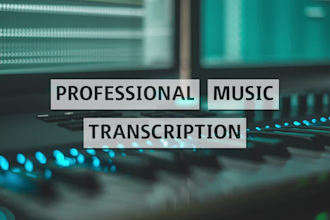 transcribe any music to score, sheet music or midi