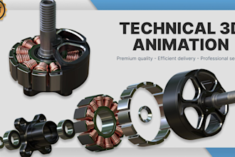 do technical 3d animation of your product