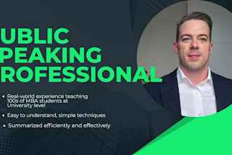 be your public speaking coach