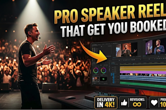 edit a high impact speaker sizzle reel that gets you booked