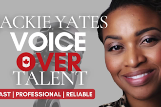 create canadian female voice over