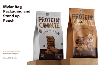 design professional mylar bag packaging and stand up pouch