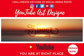 design youtube, facebook, instagram, twitter cover and social media post
