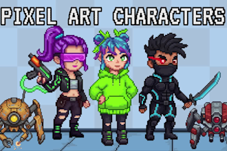 create professional pixel art sprites, characters, icons
