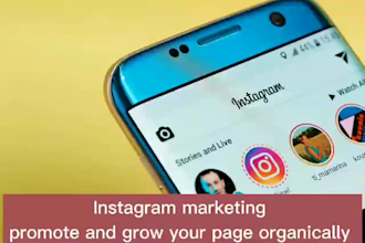 do instagram marketing, promote and grow your page organically