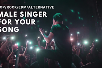 be your rock, pop, edm, alternative male singer