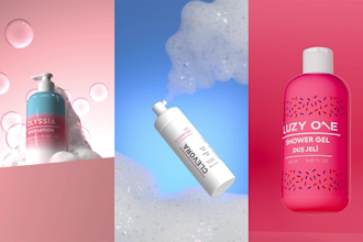 create cosmetic 3d animations for ads and social media