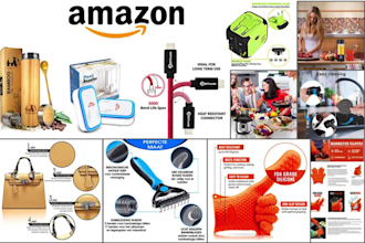 design amazon product listing images, amazon infographic and a plus content