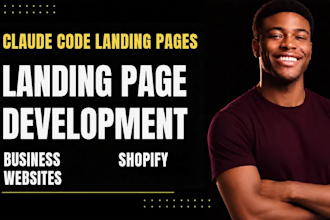 build claude code landing pages, shopify landing pages and business websites