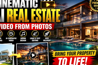 turn airbnb photo ilsting to cinematic real estate ai video editing in 24 hours