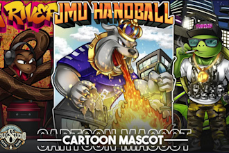 design a modern cartoon character, caricature mascot logo, and cartoon portrait
