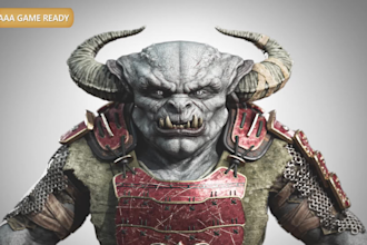 create realistic aaa 3d characters with pbr textures