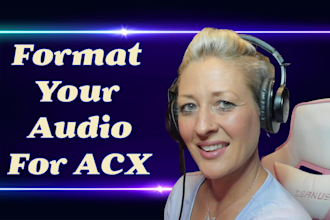 format your audiobook for acx