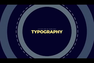 create custom kinetic typography animated video