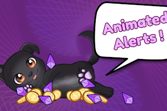 draw and animate twitch alerts