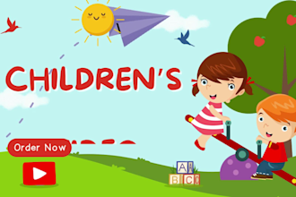 create children educational video, kids learning 2d animation, 2d youtube video