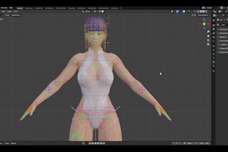 do 3d character rigging professionally in blender
