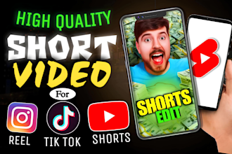 edit short videos like tik tok,instagram, youtube,facebook