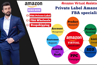be your amazon expert fba virtual assistant, amazon VA