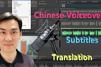 provide professional chinese mandarin voice over, one stop service