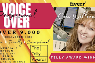 record a warm professional female voice over
