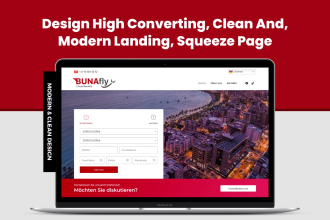 design landing page, squeeze page of wordpress website