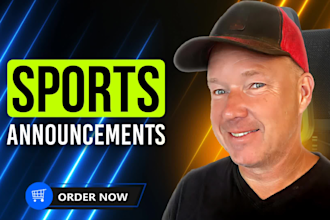 record a male voice over for sports announcements now batting walk up