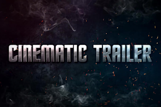 create 4k amazing movie, game, brand book or youtube trailer