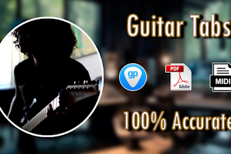 create guitar tabs for any song you want