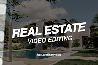 do professional real estate video editing that sells