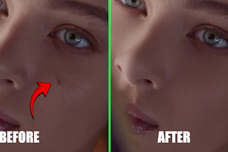 remove blemishes and unwanted objects from faces in videos