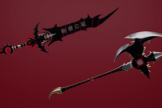 do 3d models, 3d object or 3d game assets using blender