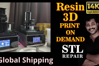 do 14k 3d resin printing service for miniatures sculptures and will ship it
