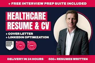 write healthcare resume for medical, nursing, doctor, residency, clinical roles