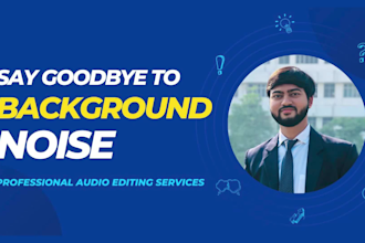 professionally fix your audio by removing background noise