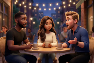 do ai video art, 3d ai animation, pixar animation, ai video, ai animation