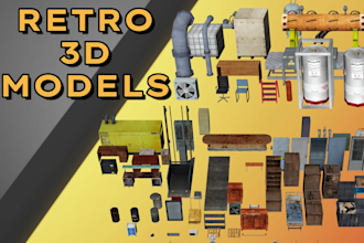 create retro 3d models for your ps1, n64 style game
