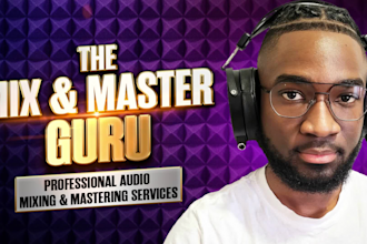 do professional audio mixing and mastering, mix and master your song