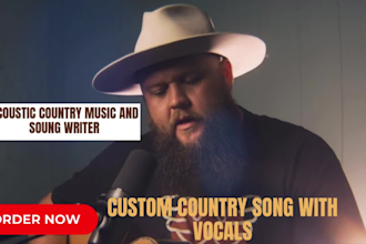 write and sing your custom acoustic country song with heartfelt lyrics