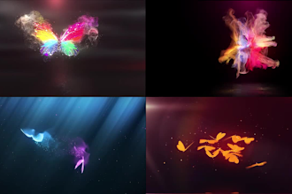 make top 10 butterfly kids youtube video intro  animated logo intro video