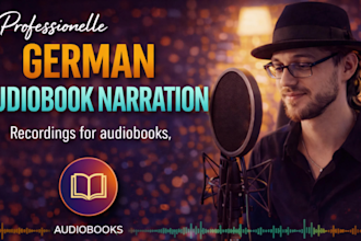 narrate your german audiobook, fiction and non fiction