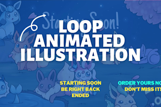 create loop animated illustrations