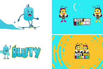create logo intro for kids youtube channel