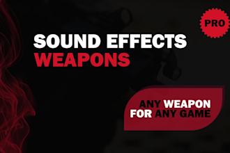 do pro sound design for weapons in games or custom projects