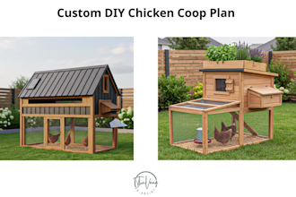 design a custom and easy to build DIY chicken coop plan