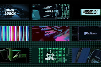 crt dj logo visuals for gigs, inside 9 scenes
