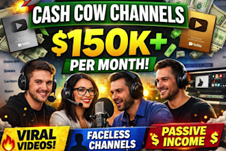 create mind blowing cash cow channels, youtube cash cow videos to earn 150k euro
